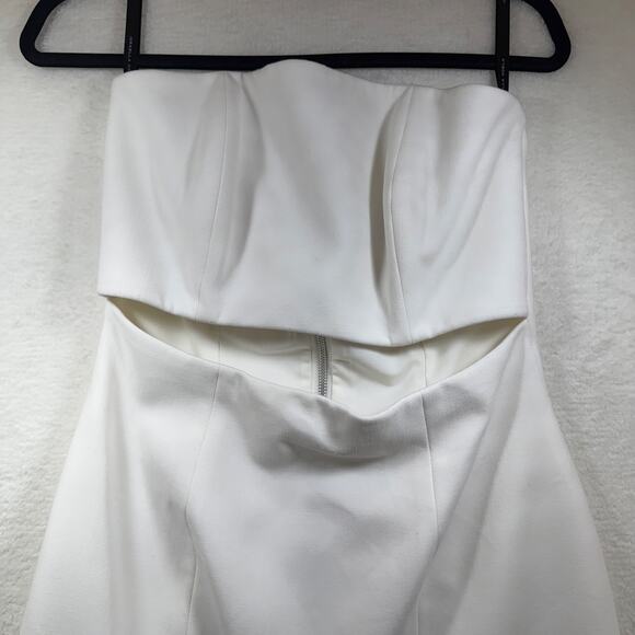 Israella Kobla Cream Langa Cut Out Strapless Mini Dress Sz 8 Spring Summer Party - Picture 7 of 11